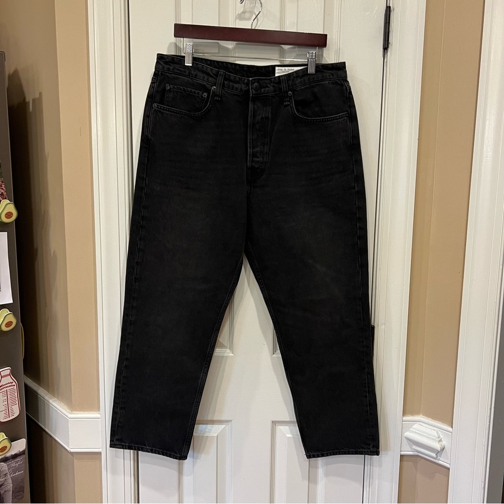 Rag & Bone Maya High Rise Ankle Slim Black Jeans Women’s 33 - Picture 2 of 11